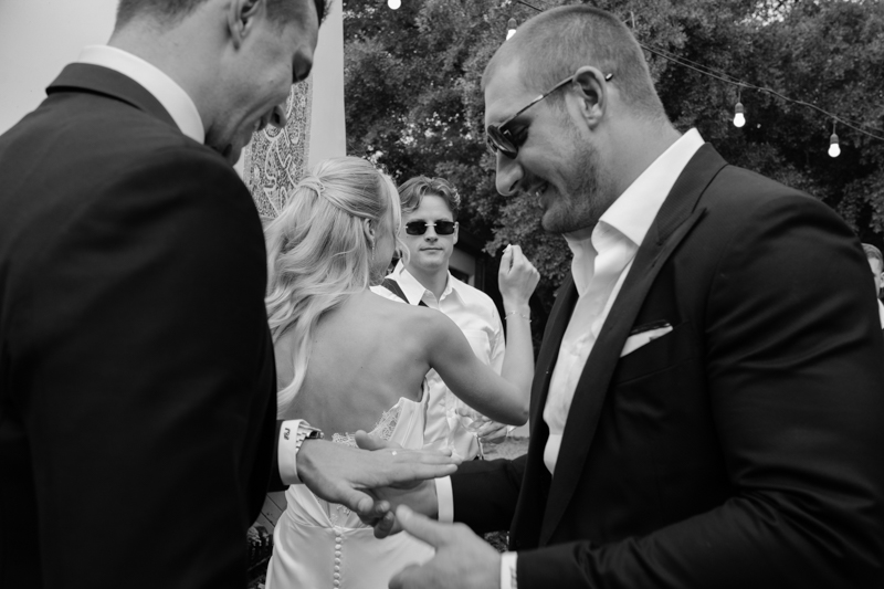 Joe Burrow Joey Bosa at Sam Hubbard Wedding NFL