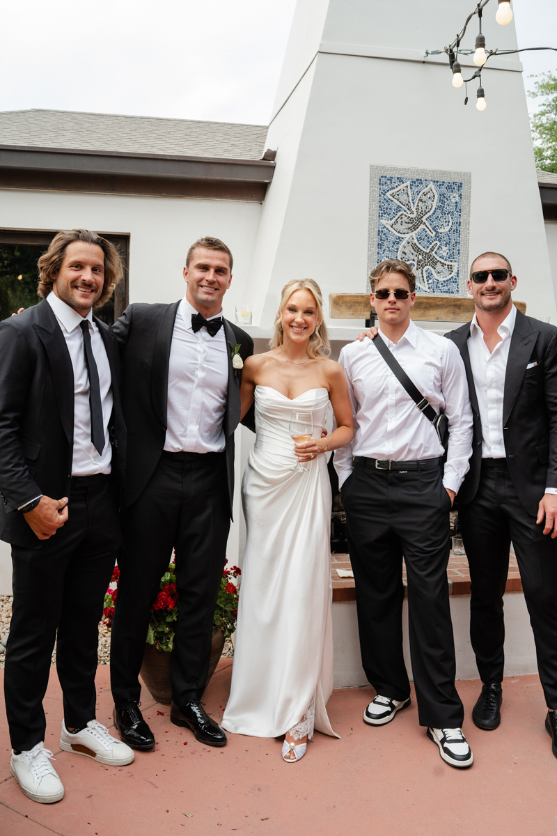 Joe Burrow Joey Bosa at Sam Hubbard Wedding NFL Nick Bosa