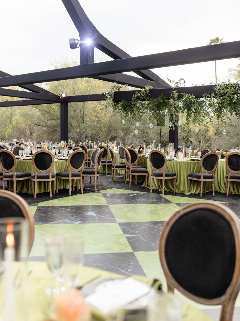Green and Black NFL Wedding