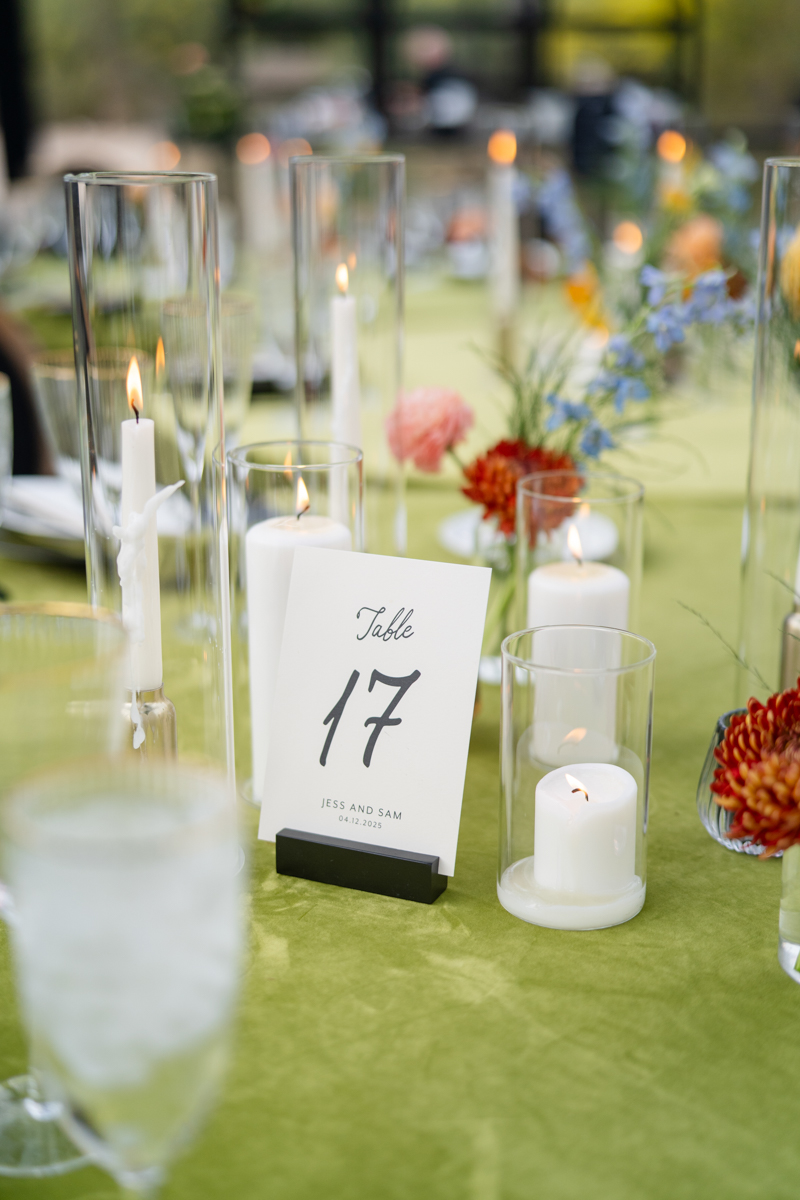 Green and Black NFL Wedding