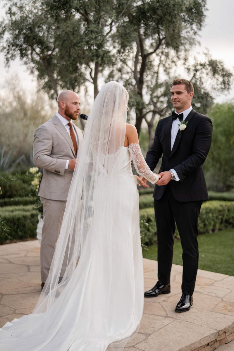 bride and groom at ceremony