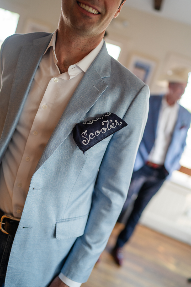 custom handkerchiefs at rehearsal