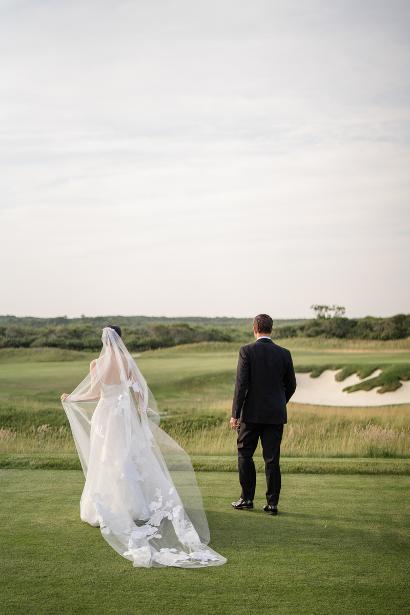 bride and groom portraits at Nantucket Golf Club