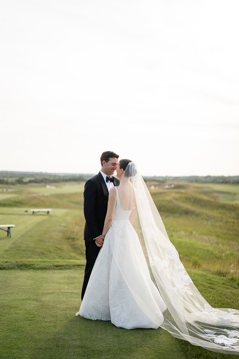 bride and groom portraits at Nantucket Golf Club