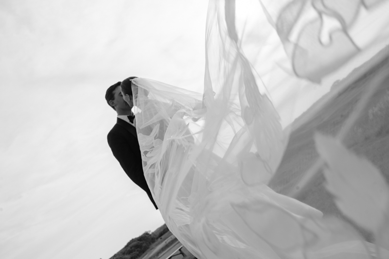 bride and groom portraits at Nantucket Golf Club