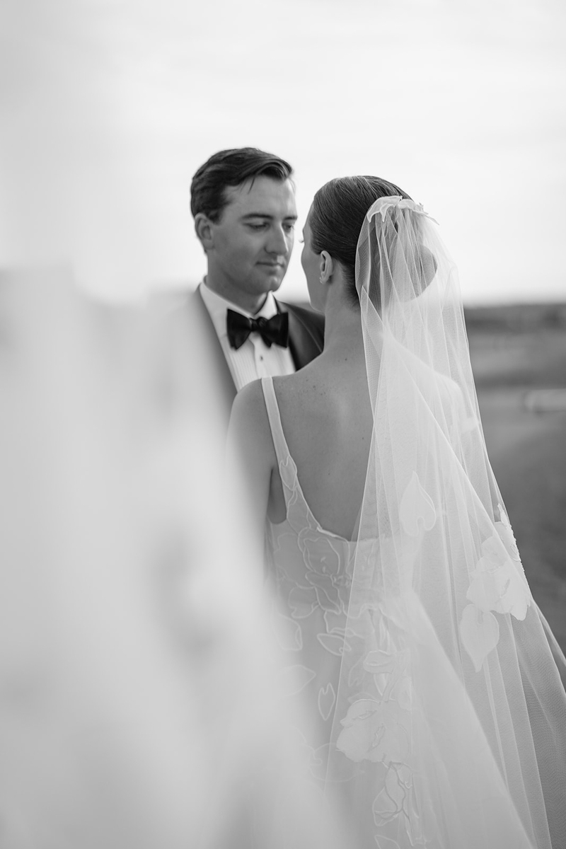 bride and groom portraits at Nantucket Golf Club