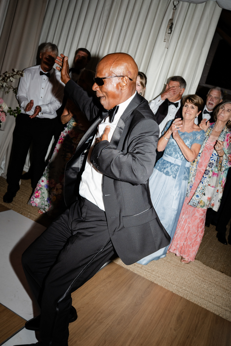 Dancing at wedding