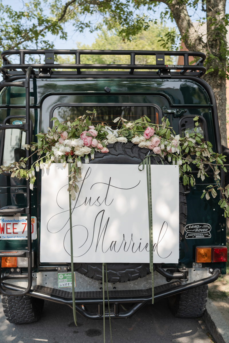 just married sign