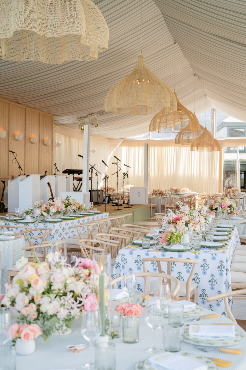 Tented wedding at Nantucket Golf Club