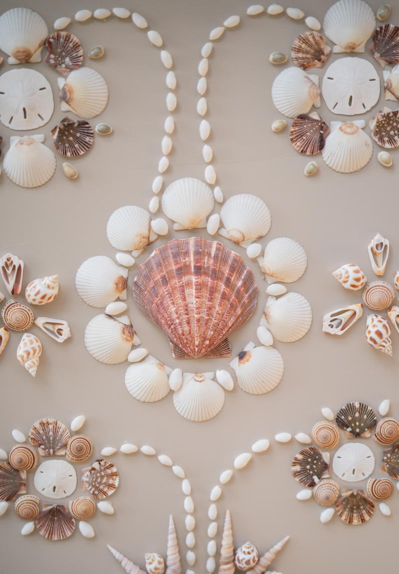 seashell encrusted bar