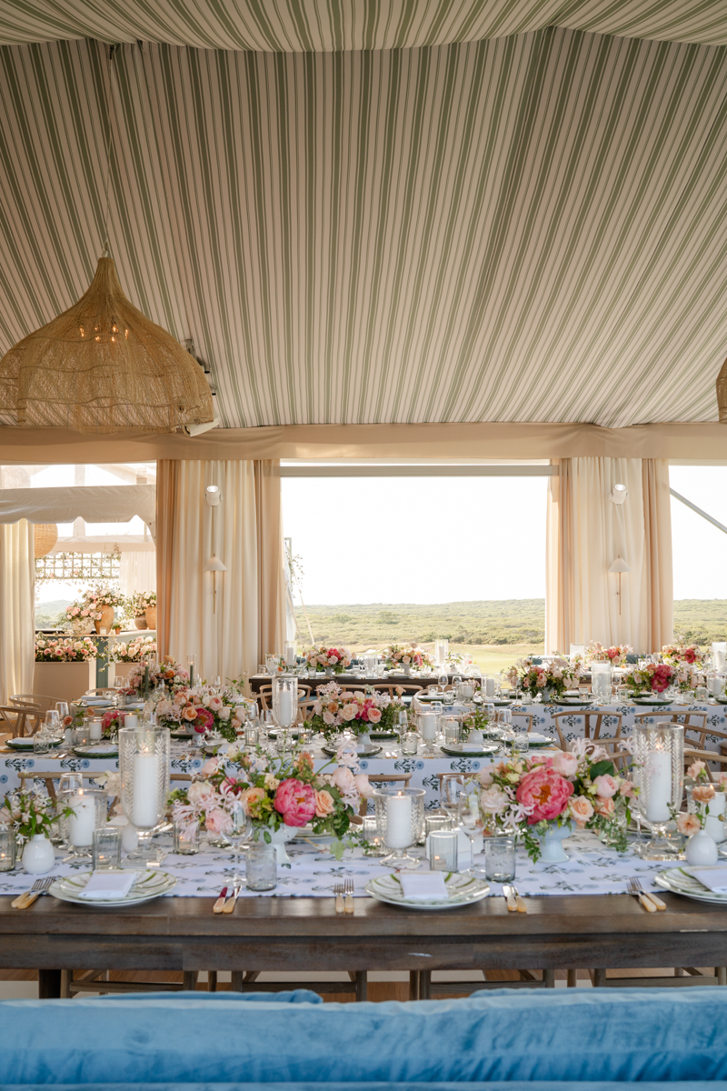 Tented wedding at Nantucket Golf Club