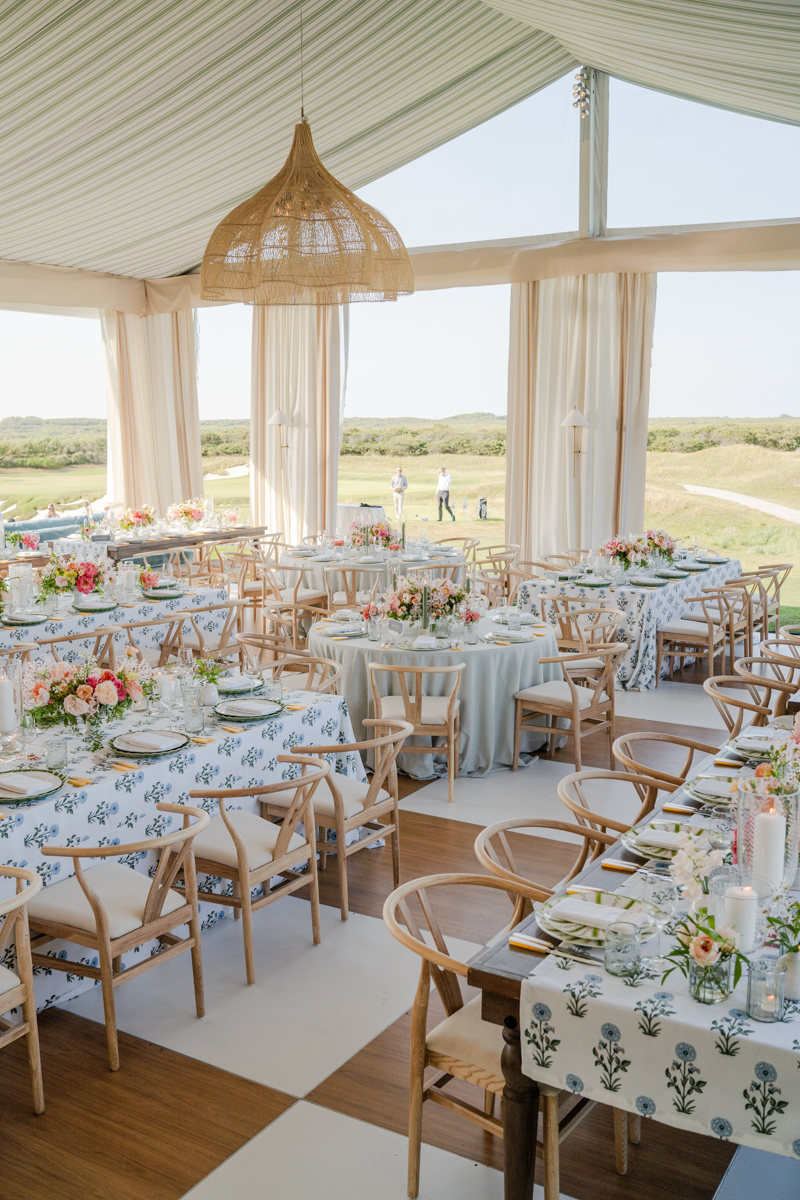 Tented wedding at Nantucket Golf Club