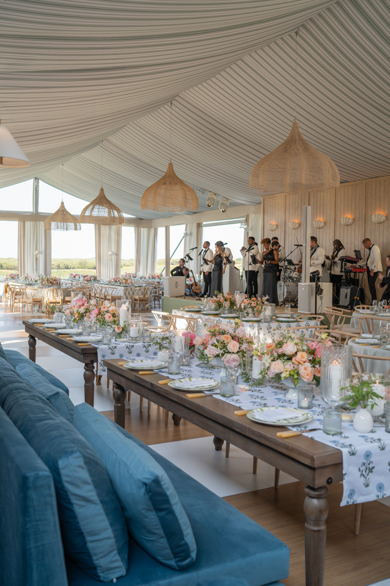 Tented wedding at Nantucket Golf Club