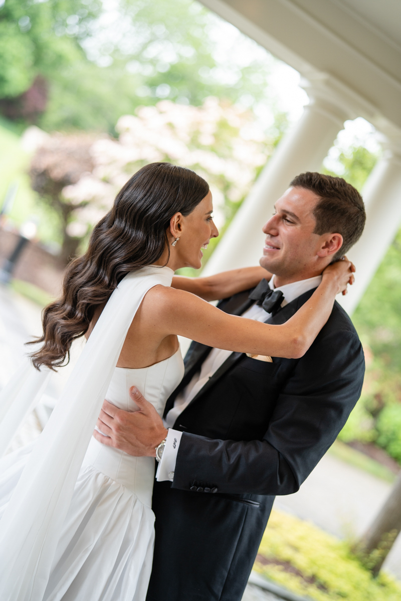 bride and groom portraits at the Chanler