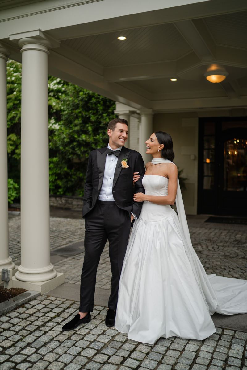 bride and groom portraits at the Chanler