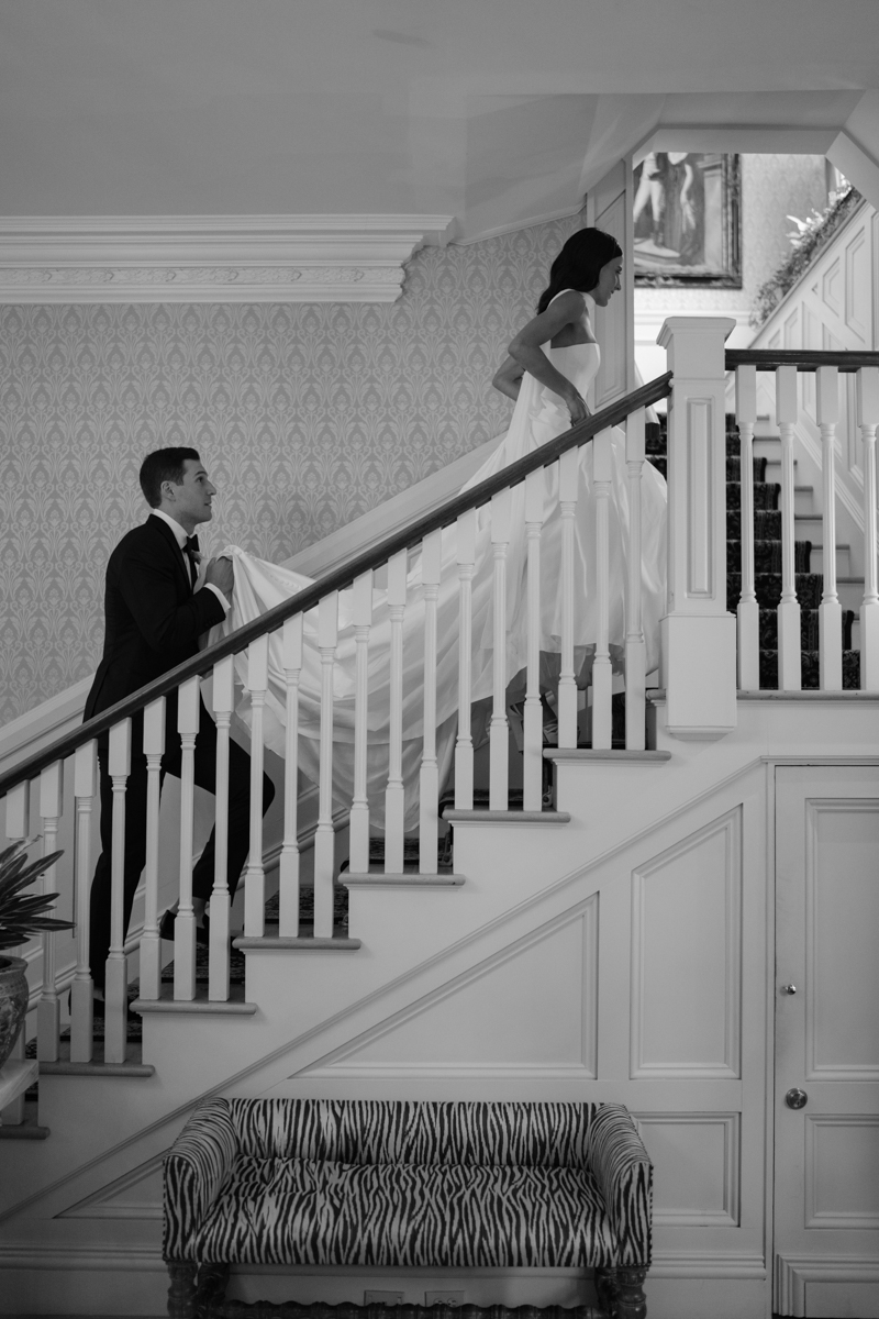 bride and groom portraits at the Chanler