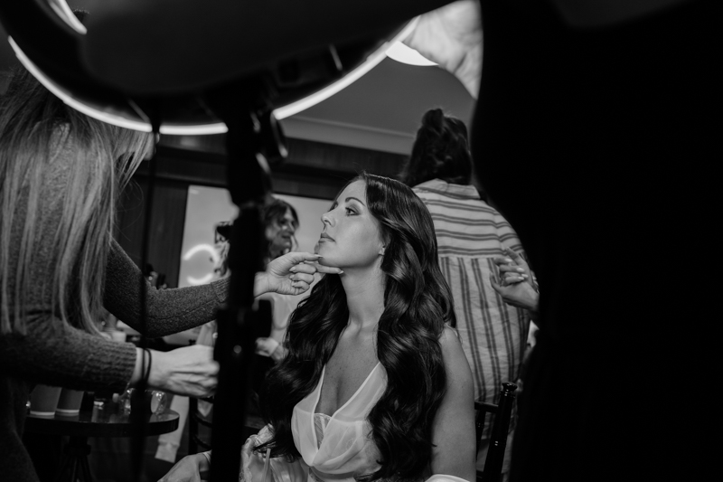 getting ready Nyc bride