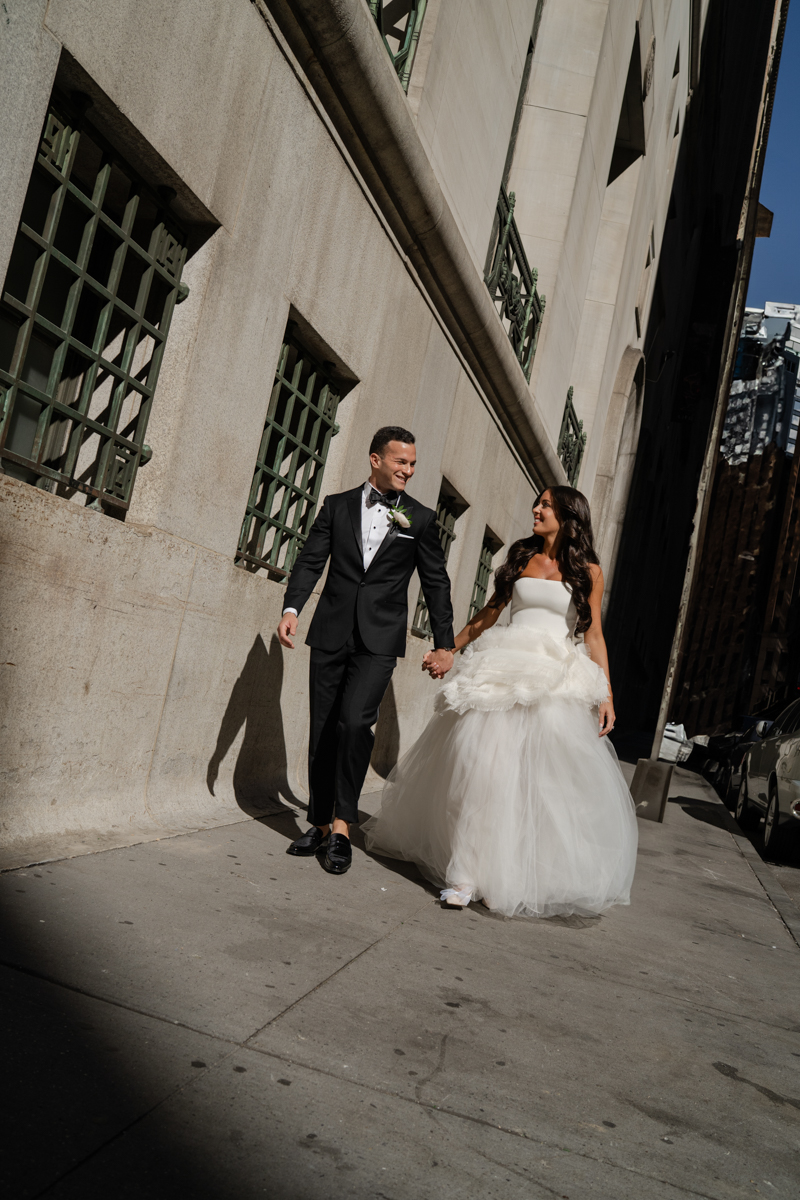 Wallstreet Bride and Groom Portraits