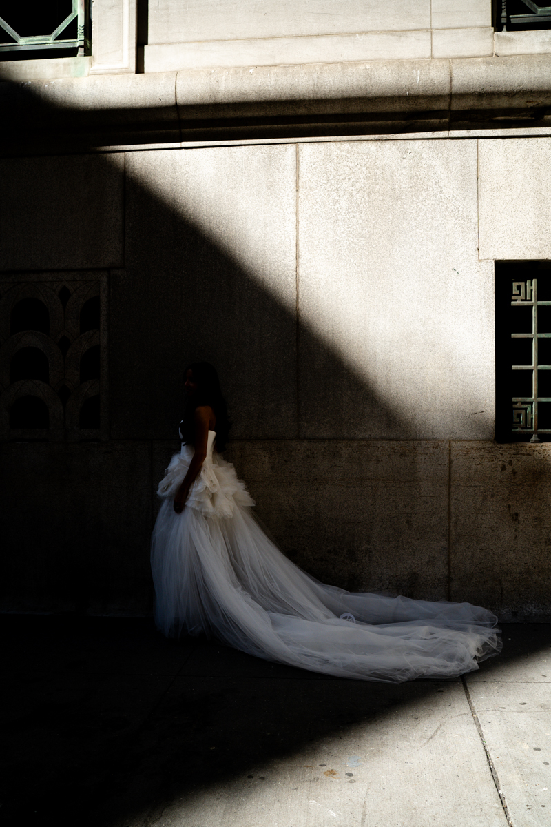 Wallstreet Bride and Groom Portraits