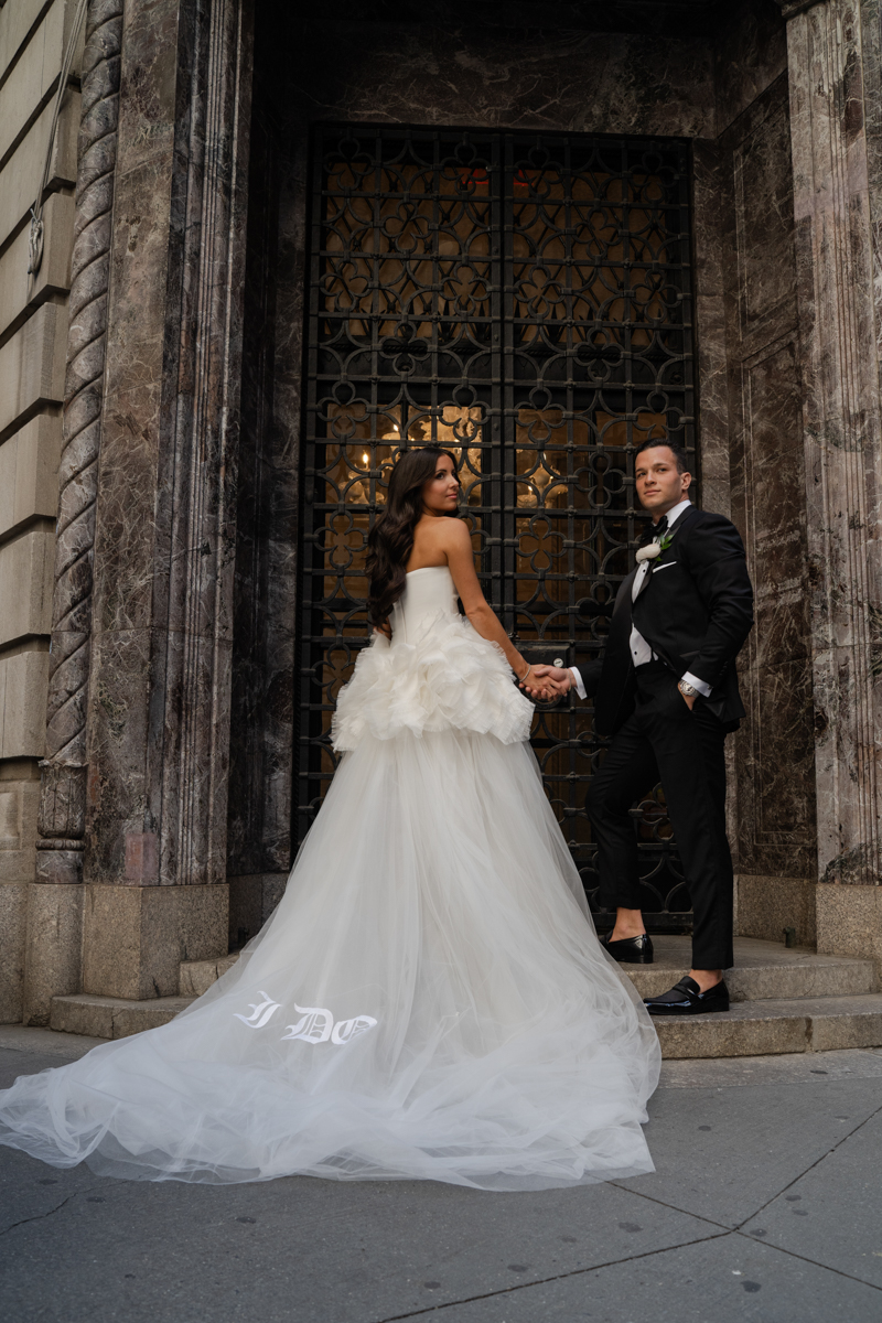 Wallstreet Bride and Groom Portraits