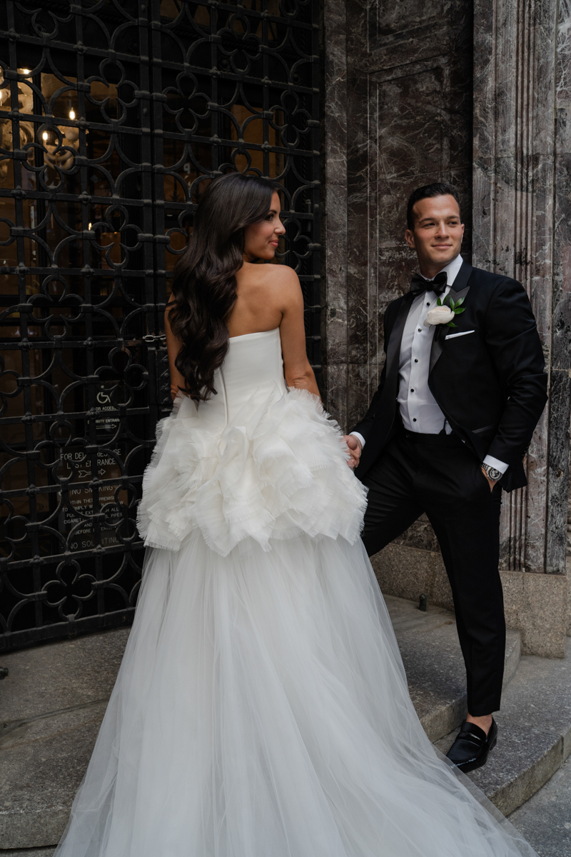 Wallstreet Bride and Groom Portraits