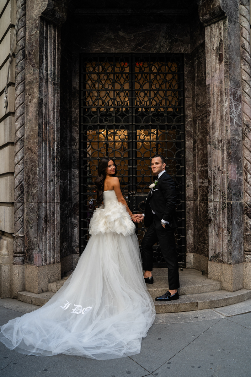 Wallstreet Bride and Groom Portraits