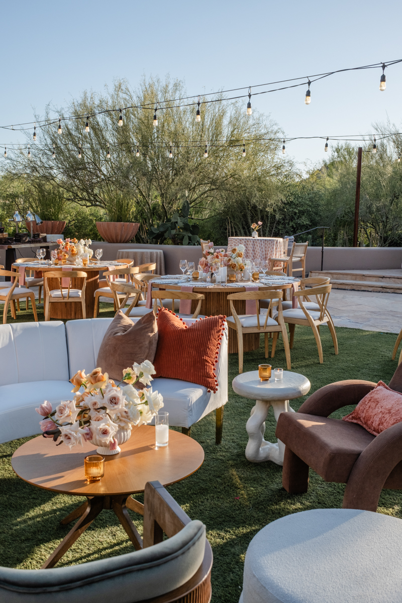 sunset soiree desert rehearsal dinner