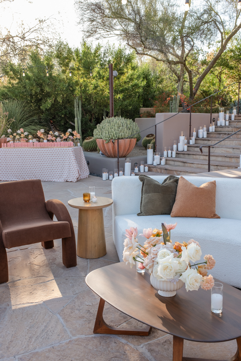 sunset soiree desert rehearsal dinner