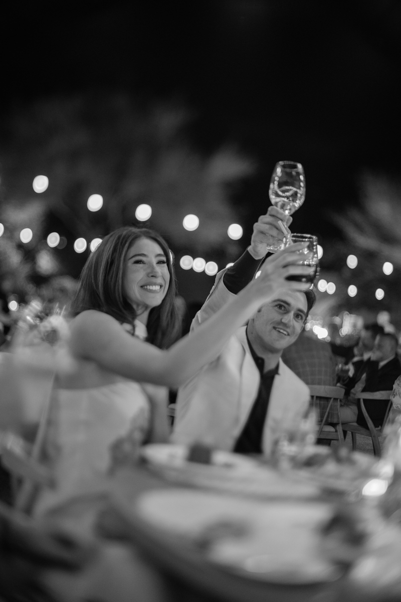 couple listening to speeches
