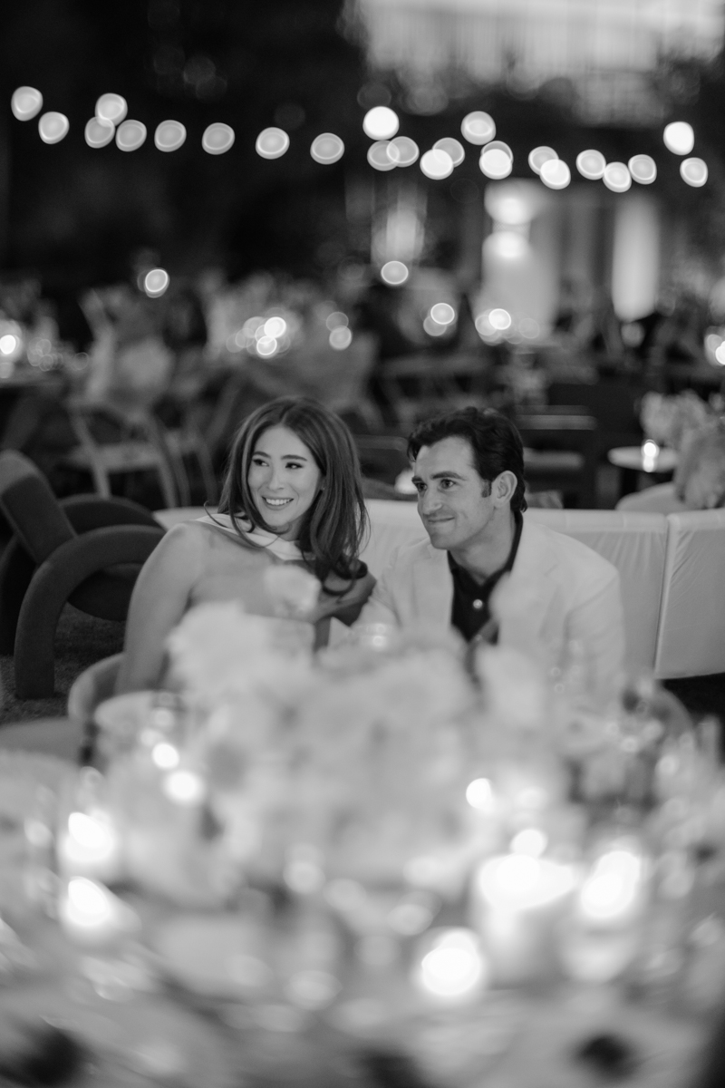 couple listening to speeches