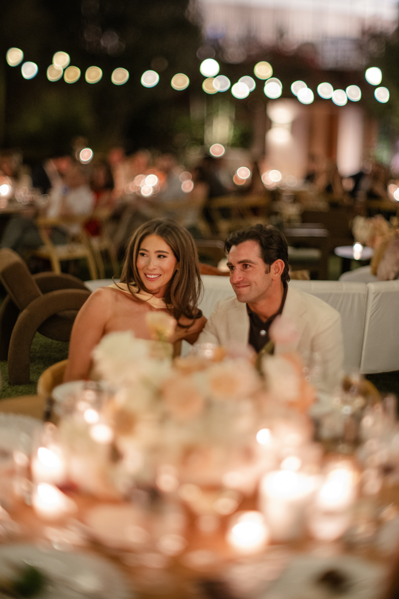 couple listening to speeches