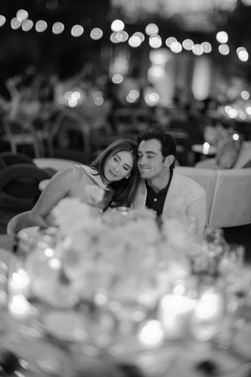 couple listening to speeches