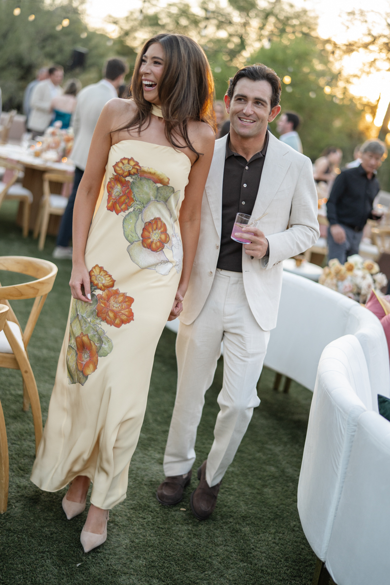 bride wearing Rodarte