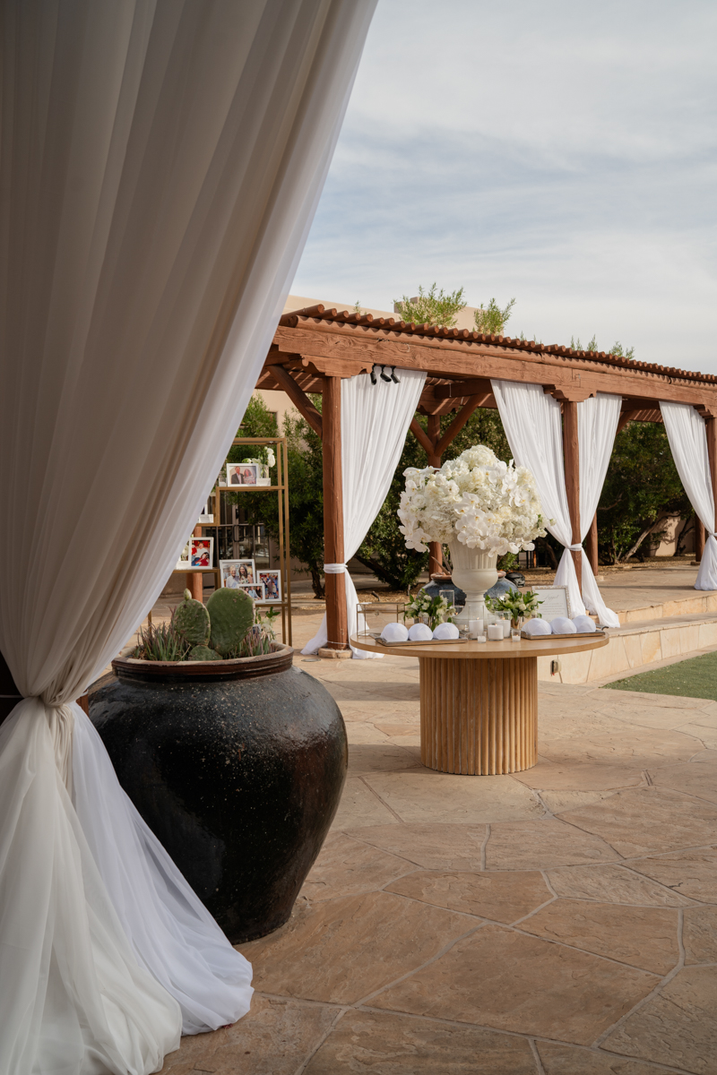 draping at outdoor ceremony four seasons scottsdale