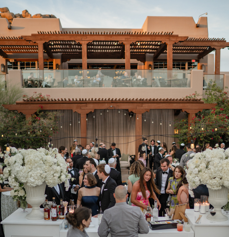 cocktail hour at four seasons Scottsdale 