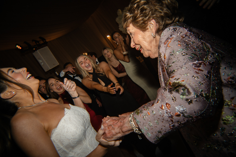 grandma dancing at reception