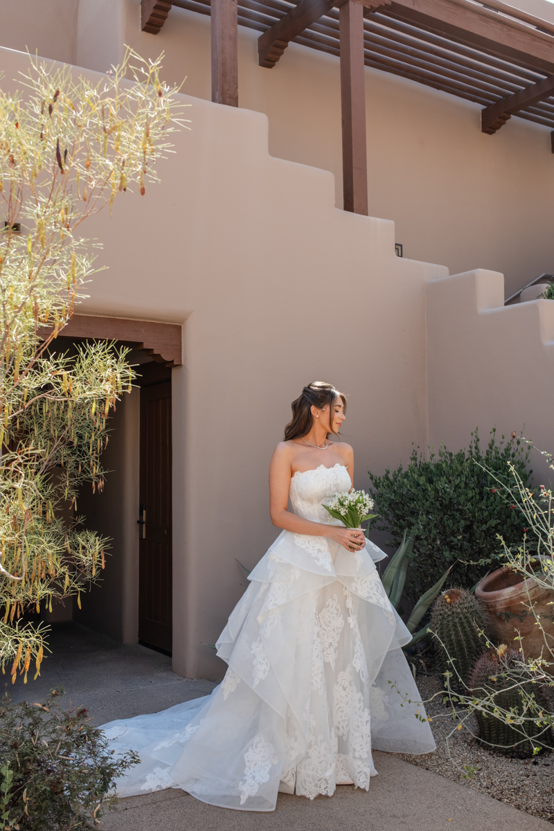bride desert portraits