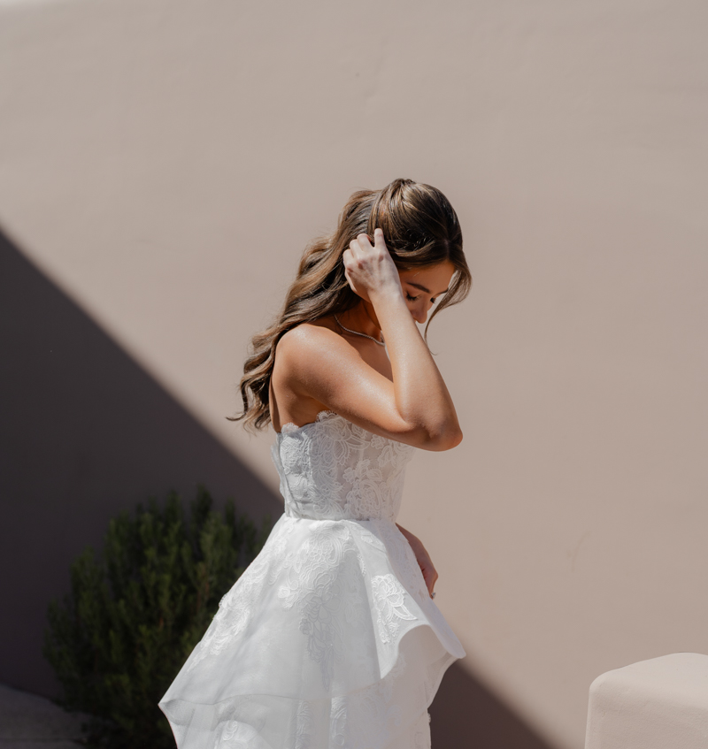 bride desert portraits