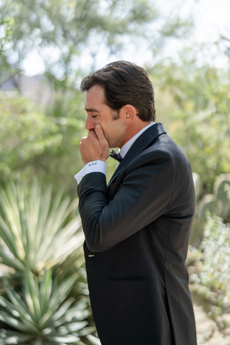 groom at first look