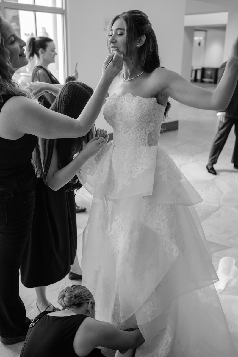 bride getting ready
