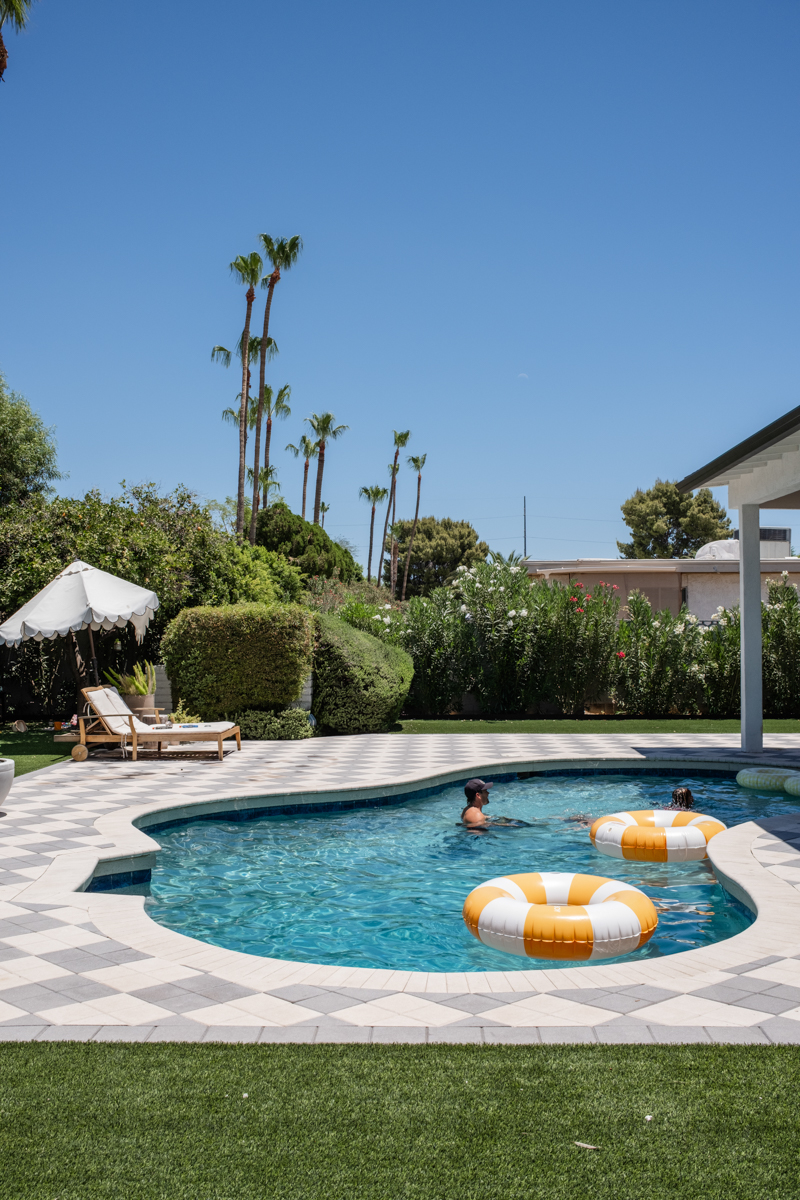 Phoenix modern European backyard