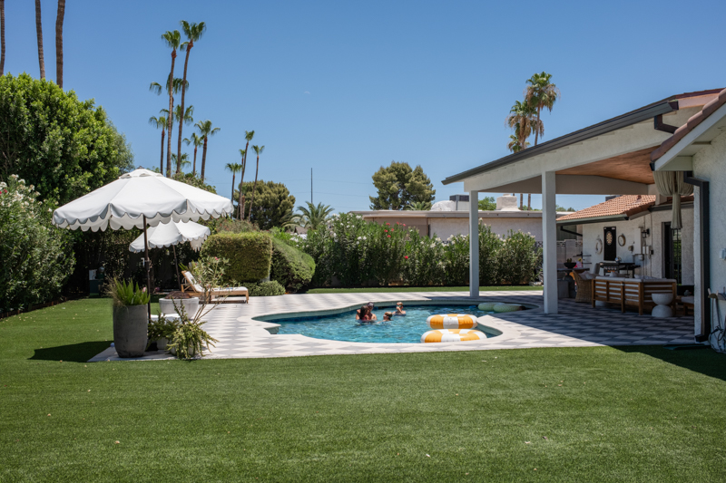 Phoenix modern European backyard